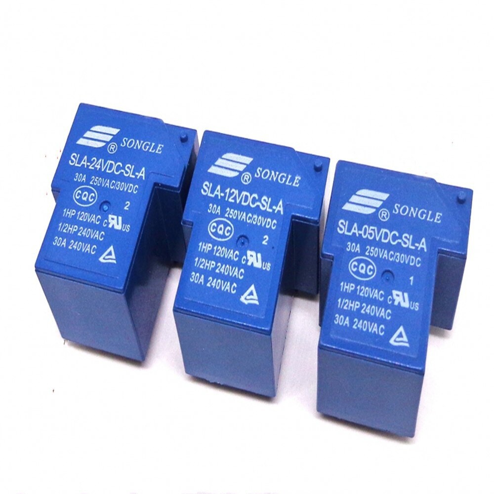 Bang Relay 24V Relay SONGLE DC-24V DC24V 30A 250VAC 6 Pin Coil SPDT Power Relay SRD-24VDC-SL-C PCB Mount Auto Universal T90 Power Relays DC 24V Relay Switches. 