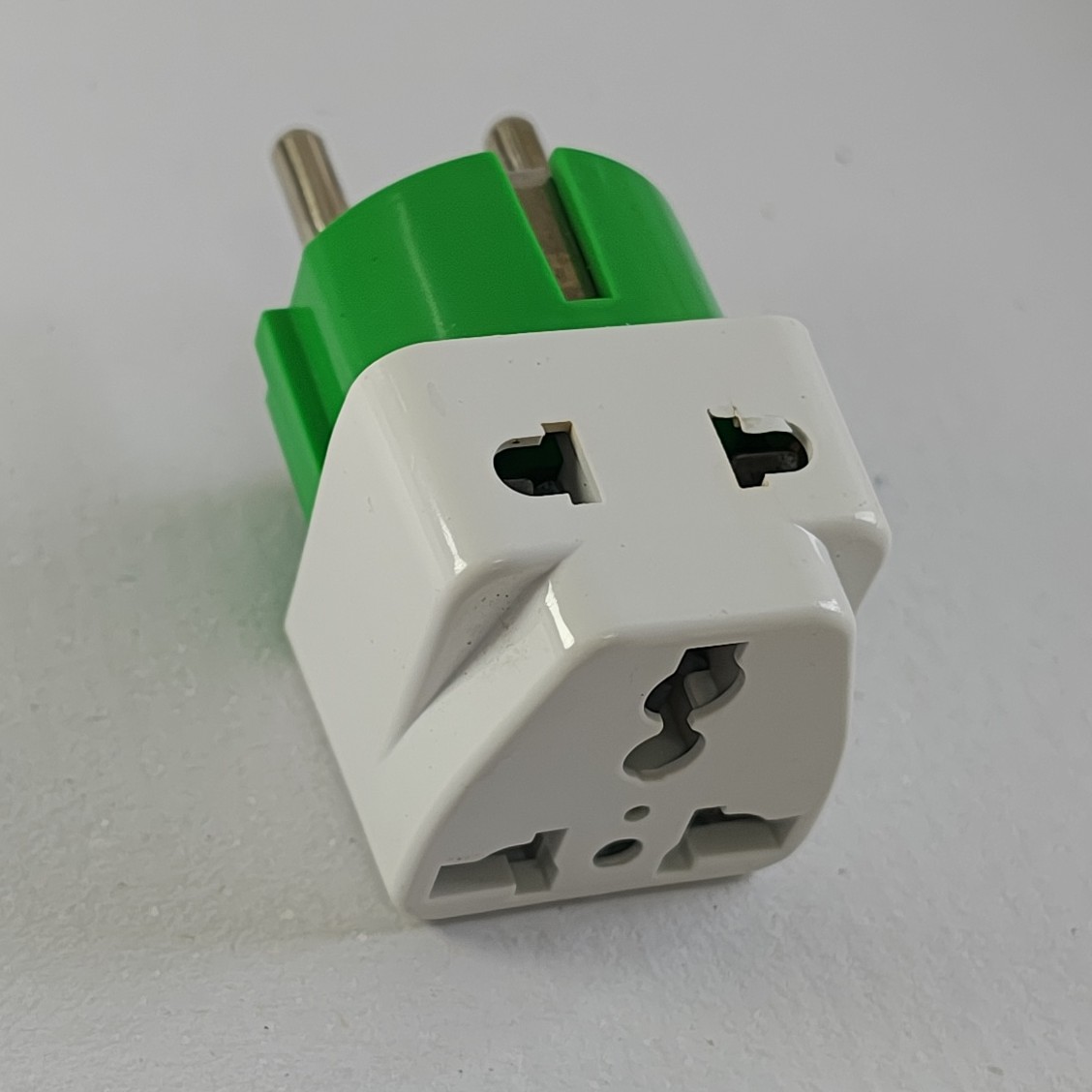 Elegent UK 2 Round Pin Grounded to Multi-Region Type-A/B/C/G & Type H for UAE, Egypt More Universal Travel Adapter Converts Plugs to 2/3 Pin Socket Converter & Extra 2Pin Socket Portable with 250V 16A 50/60Hz. 