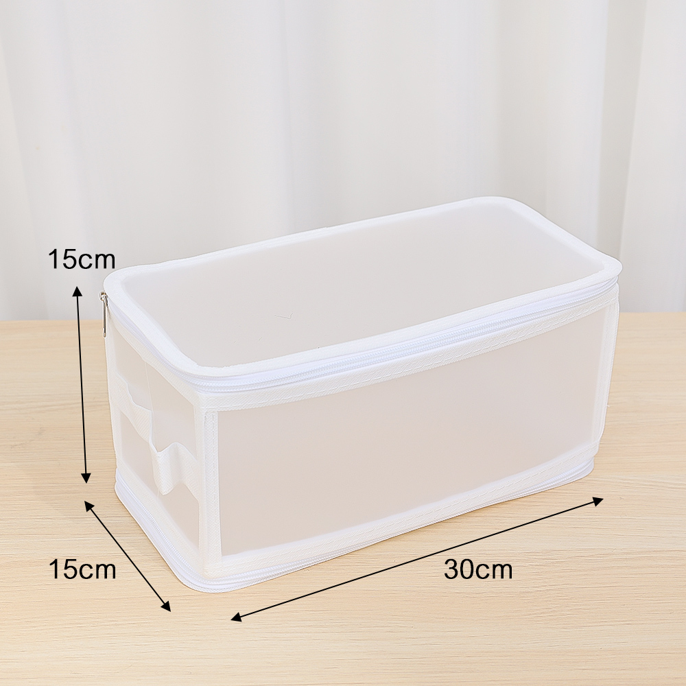 Waterproof PP Plastic Storage Box / Transparent Storage Box / Clothing Sorting Bag / Clothing Toys Sundries Folding Storage Box 1Pcs. 