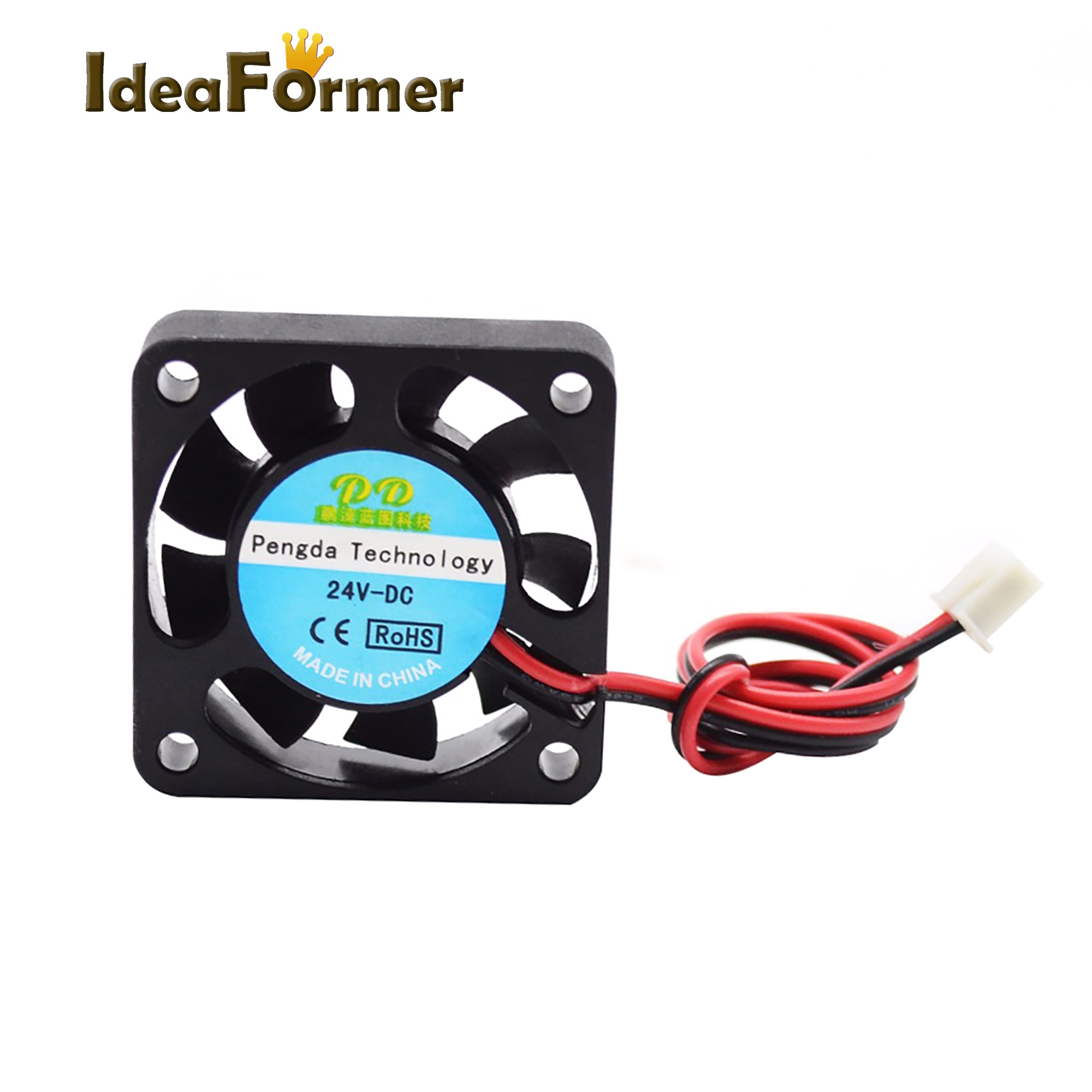 3D Printer Parts Cooling Fans 2510/3010/4010/5010/6015mm Brushless Cooler Fan DC 5/12/24V With 2Pin Dupont Wire Black Plastic. 