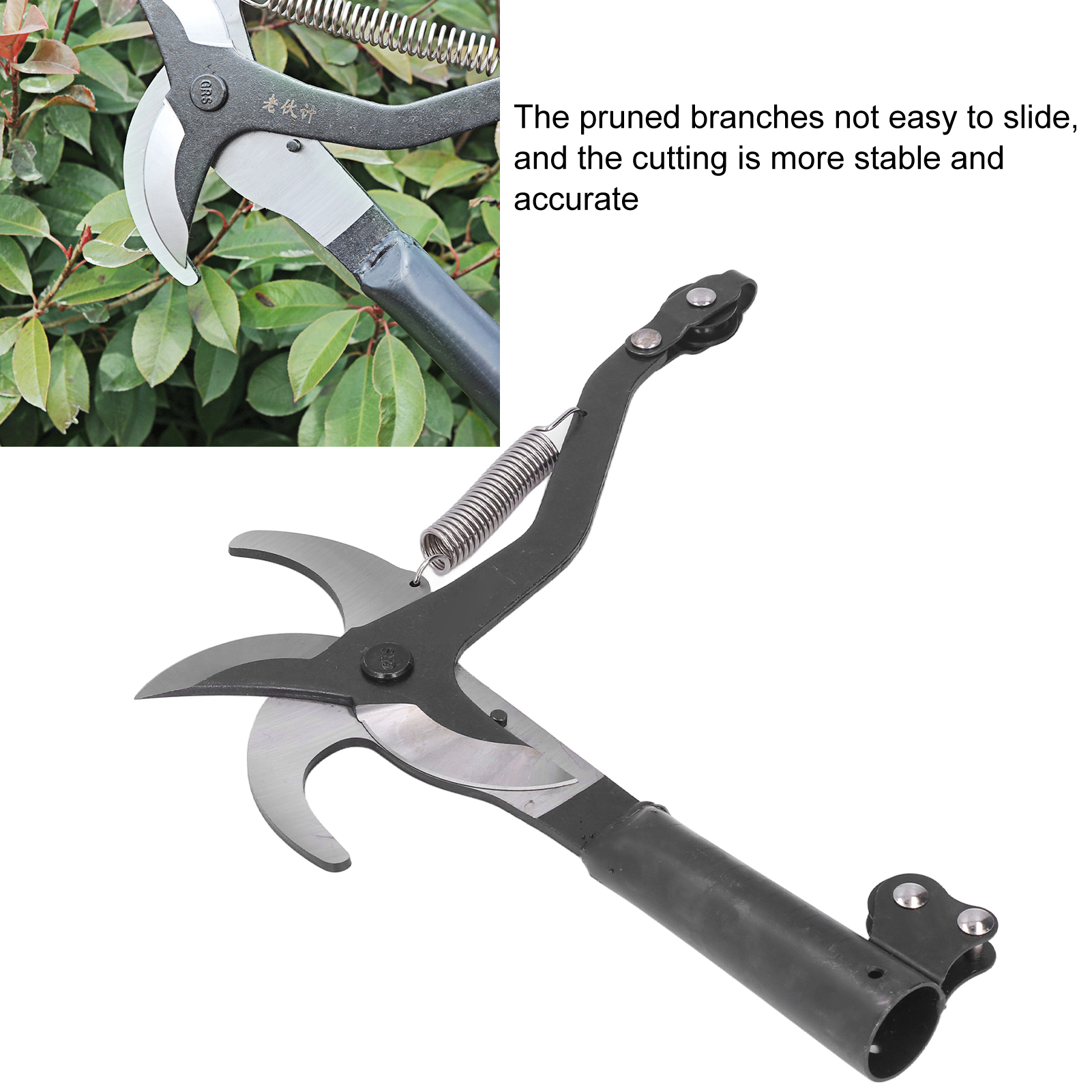 Double Head Pruning Shears High Altitude Pruning Scissors Labor Saving Home Use. 
