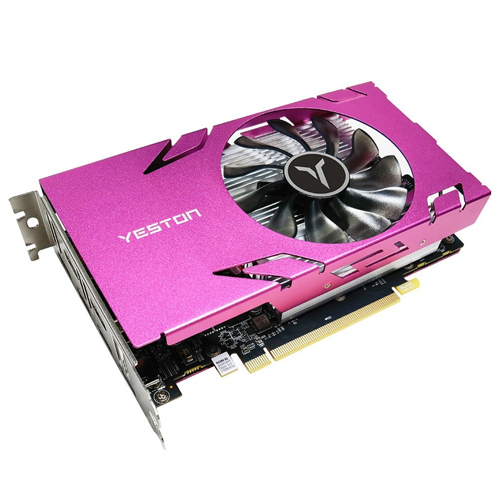 Yeston RX580-8GD5 6HD Graphics Card 8G/256bit/GDDR5 Memory 1206MHz Core Frequency 6 HD Ports Suport 6 Screens and 4K /2K HD/1080P Resolution-purple. 