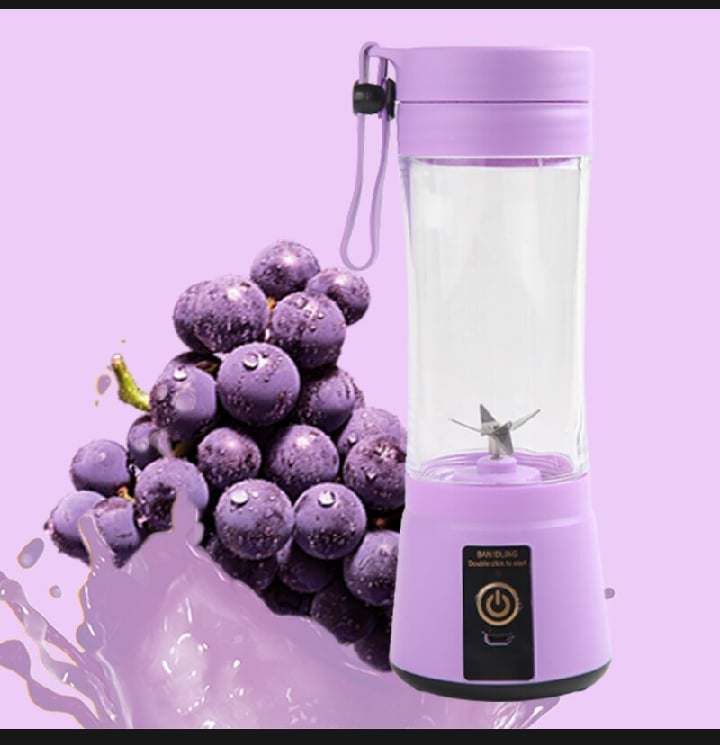 Portable Electric Blender 380ML Smart Home Fruit Juicer Machine Vegetable Juice Mixer USB Rechargeable Food Processor Cup. 