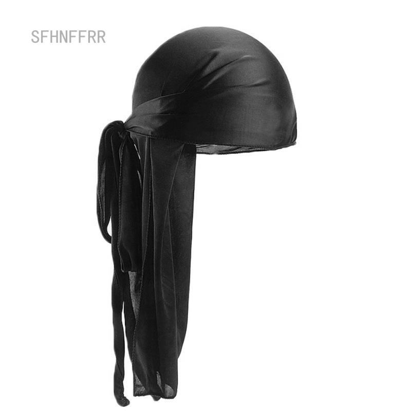 ALLGOOD】Pirate Hat Silky Durag For Men 