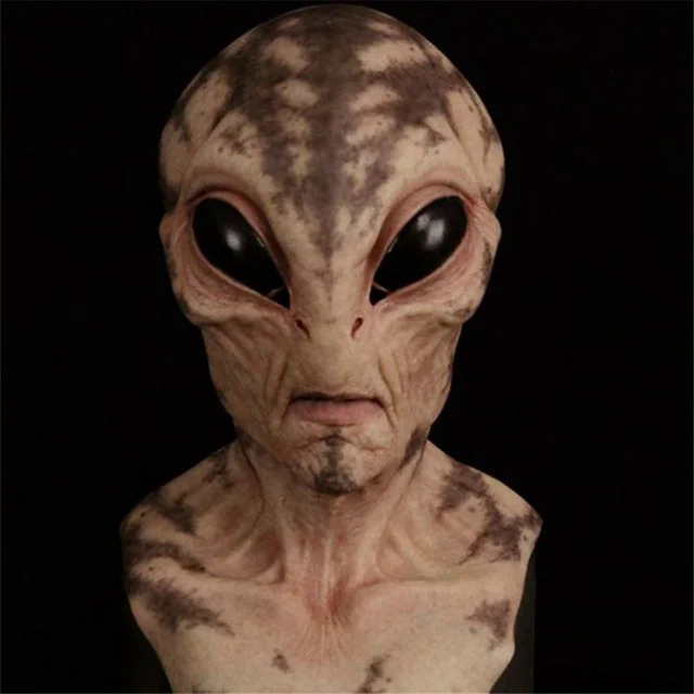 Hello Alien Mask Scary Horror Alien Supersoft mask Mask Creepy Party Decoration Funny Cosplay Prop Masks New@item: inlistbox. 