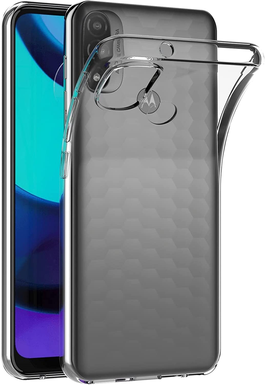 lthmy for Motorola Moto E20 Ultra Slim Transparent Clear Soft TPU Case Cover