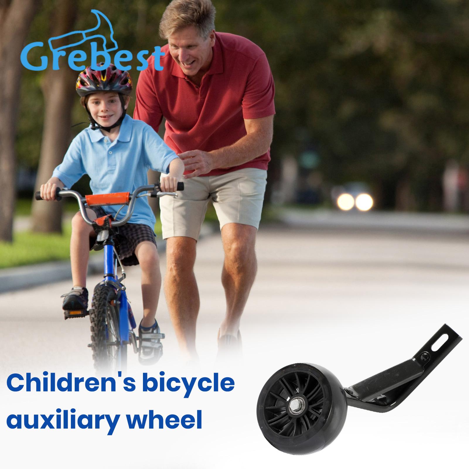 Bicycle Training Wheels 1 Set Training Wheels with Bracket High Stability Simple Installation Wide Compatible Bicycle Mute Wheel Replacement Parts Bike Accessories. 