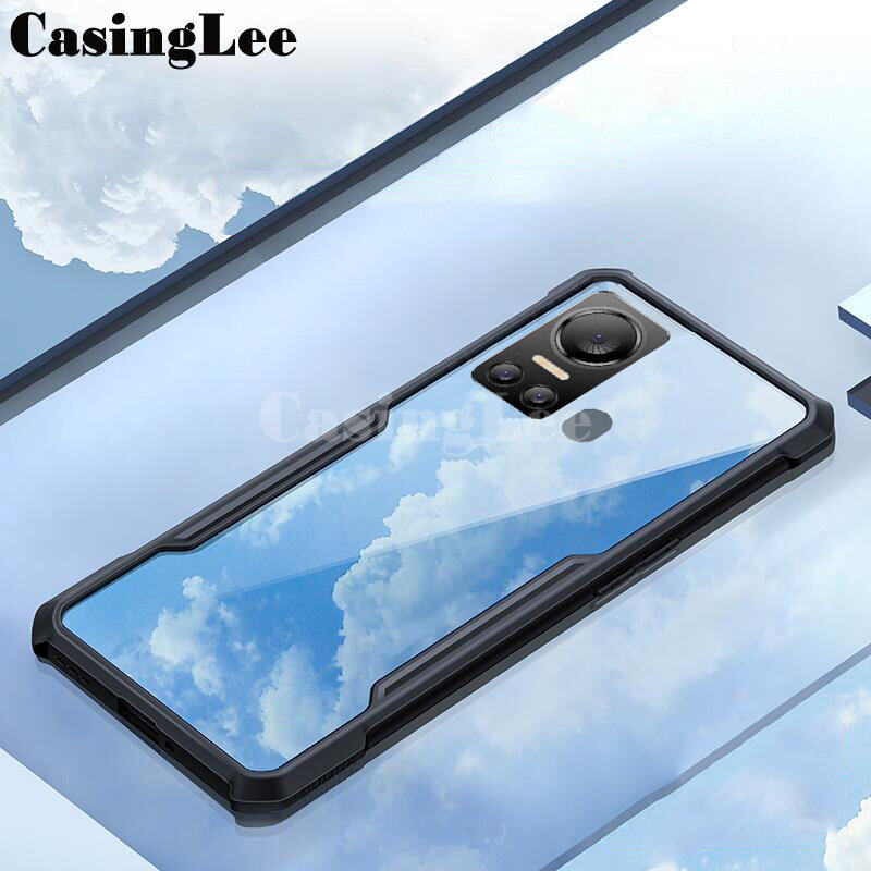For itel vision 5 Case Transparent Clear Air Bag Protector Soft Frame Hard Armor Cover Casing itel vision5 Phone Case Cover