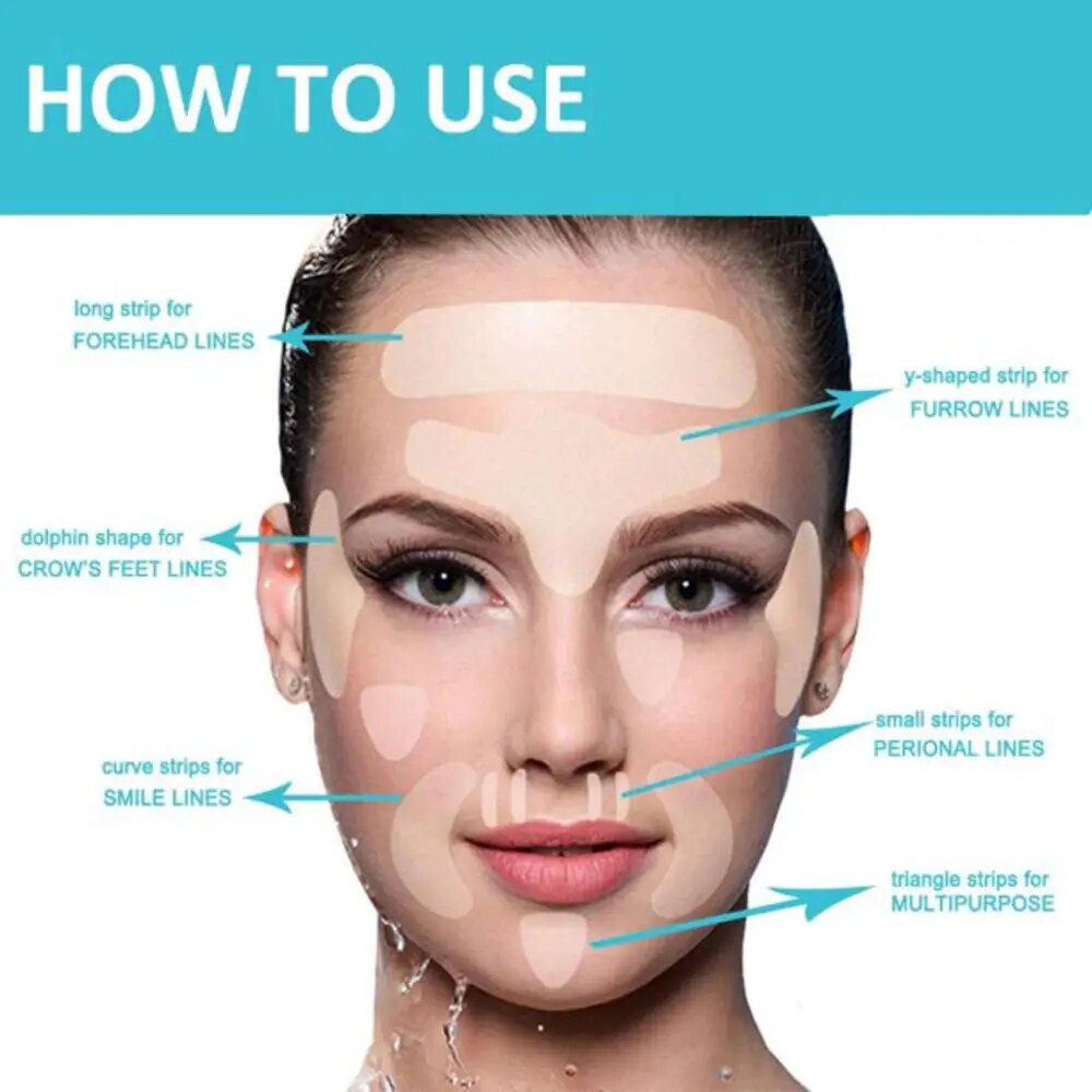 【NEW】 Flow Week Face And Forehead Wrinkle Patches Anti Wrinkle Patches Facial Smoothing Wrinkle Pad Anti-Wrinkle Aging Patch. 