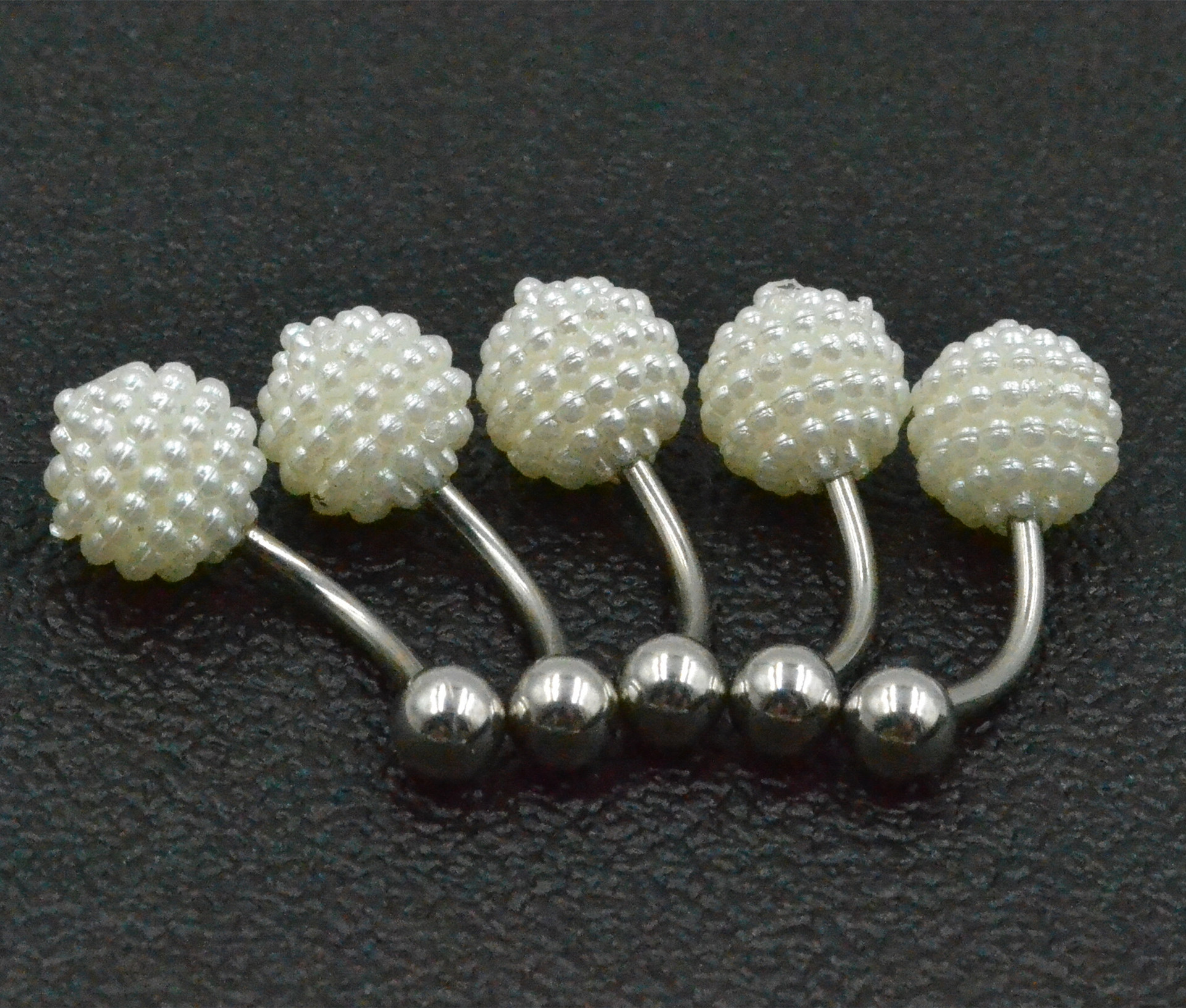 Navel ring, acrylic navel nail, medical navel ring, imitation pearl navel ring, earrings, piercing jewelry, Europe and America