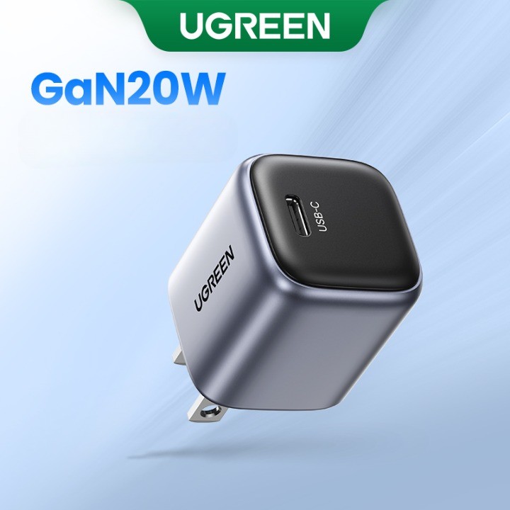 UGREEN 20W GaN Charger PD Fast USB Type C Wall Charger USB C PD3.0 QC3.0 Quick Charging For iPhone 16 15 Max Pro Galaxy S25 S24 Ultra/A Tecon Infinix  Note 30 Pro Itel P40+ Realme 8 Pro Galaxy AI Xiaomi 15 14 Pro Redmi K70 60 Pro