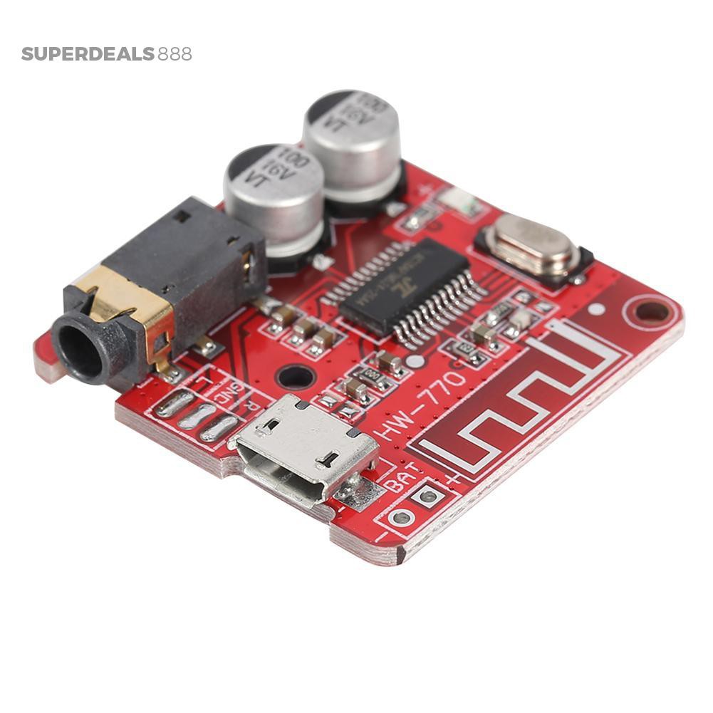 RED Color XY-BT-MINI 3.7-5V 4.1 Bluetooth Audio Receiver Mp3 Amplifiers Board For Car Speakers Audio Power Amplifiers Music Module Low Price. 
