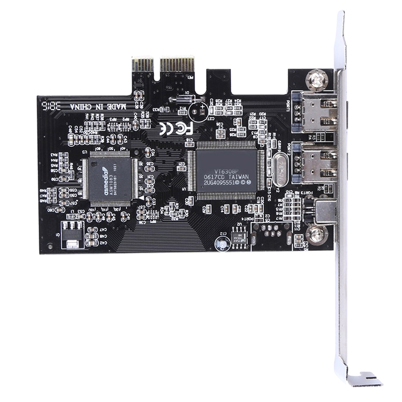 PCIe Firewire Card for Windows 10,IEEE 1394 PCI Express Controller 4 Ports Jessica. 