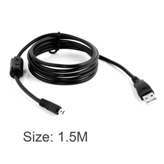 Nikon 1.5M USB Cable With Magnet Ring For Nikon Coolpix L19 L20 L100 S620 UC-E6 E4-black. 