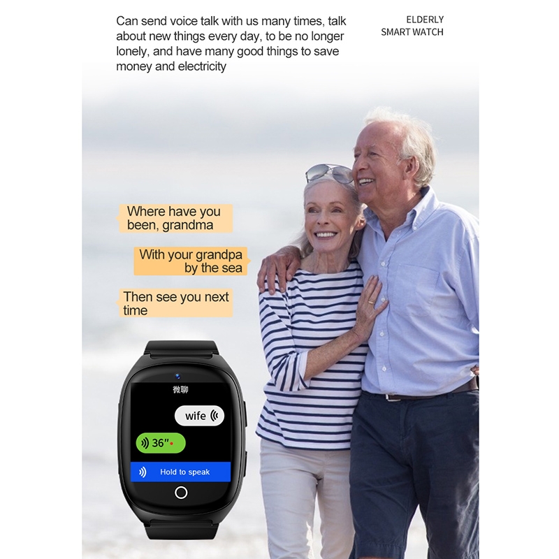 D300 1.54 inch IPS Screen Watch, Support Tracking and Positioning & Video Call With Body Temperature. 