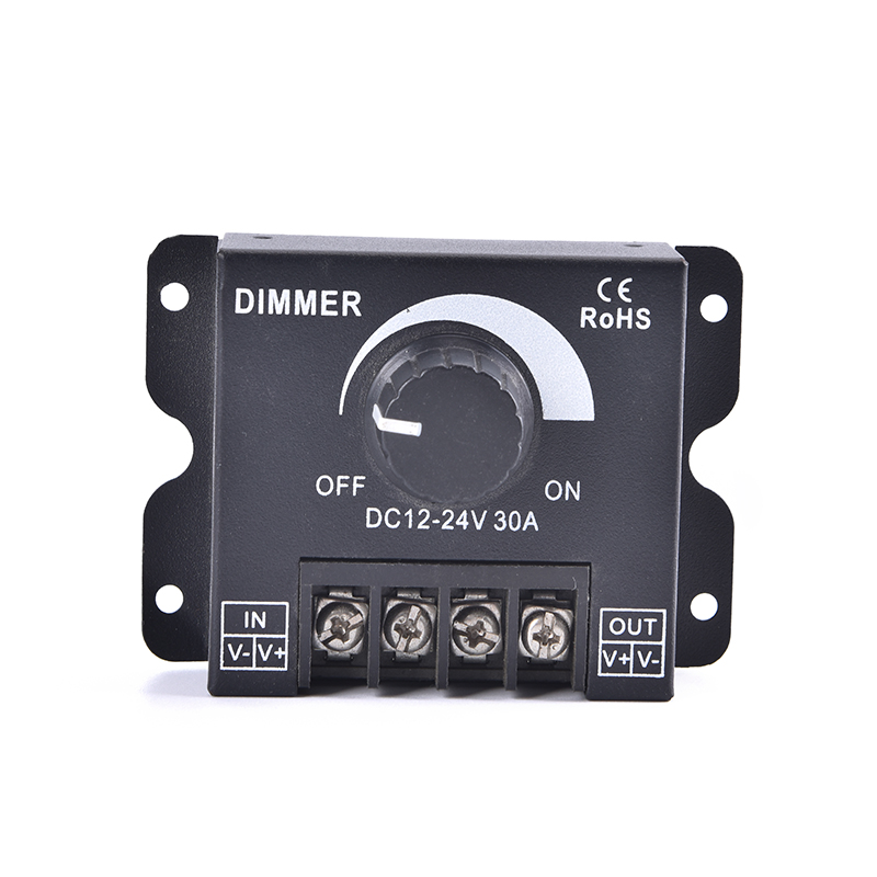 DC 12V 24V LED Dimmer Switch 30A 360W Voltage Regulator Adjustable Dimmers. 