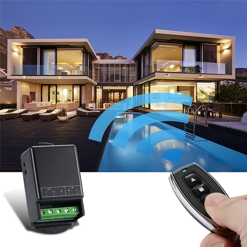 Relay Radio Frequency Switch Accessories AC100-240V 10A for Home Instruments, Water Pump, Lighting. 