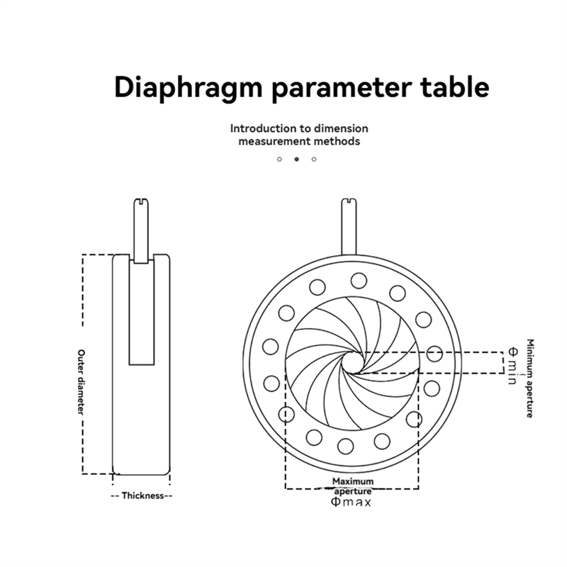 1.5-25MM Manual Aperture Adjustable Mechanical Iris Diaphragm Iris Diaphragm for Digital Camera Microscope Iris SK25. 