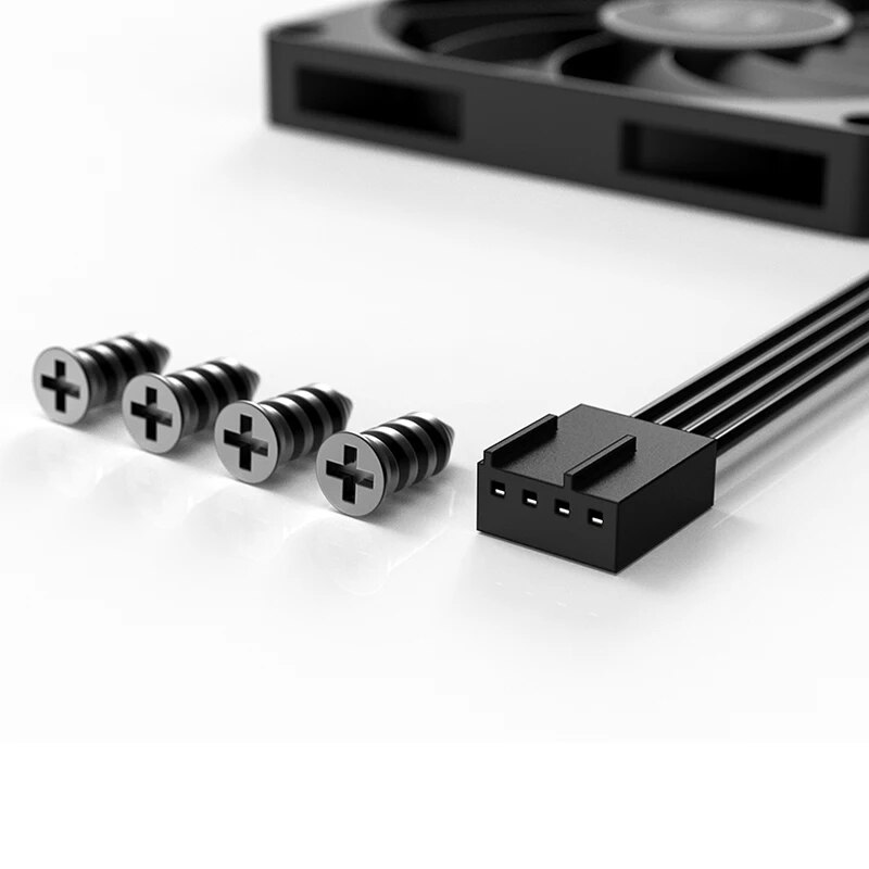 ID-COOLING NO-8010-PWM Small 4pin Case Fan 8cm Ultra-thin Fan 8010 Temperature Controlled Computer Case CPU Heat Sink PC Fan. 