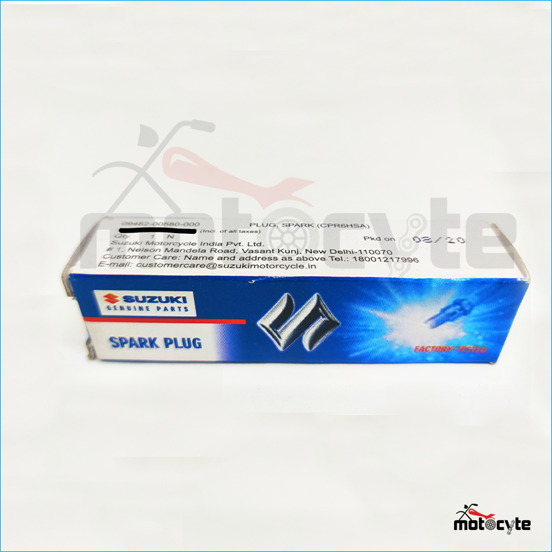 Gixxer, SF Spark Plug-1 PC (Made in India). 