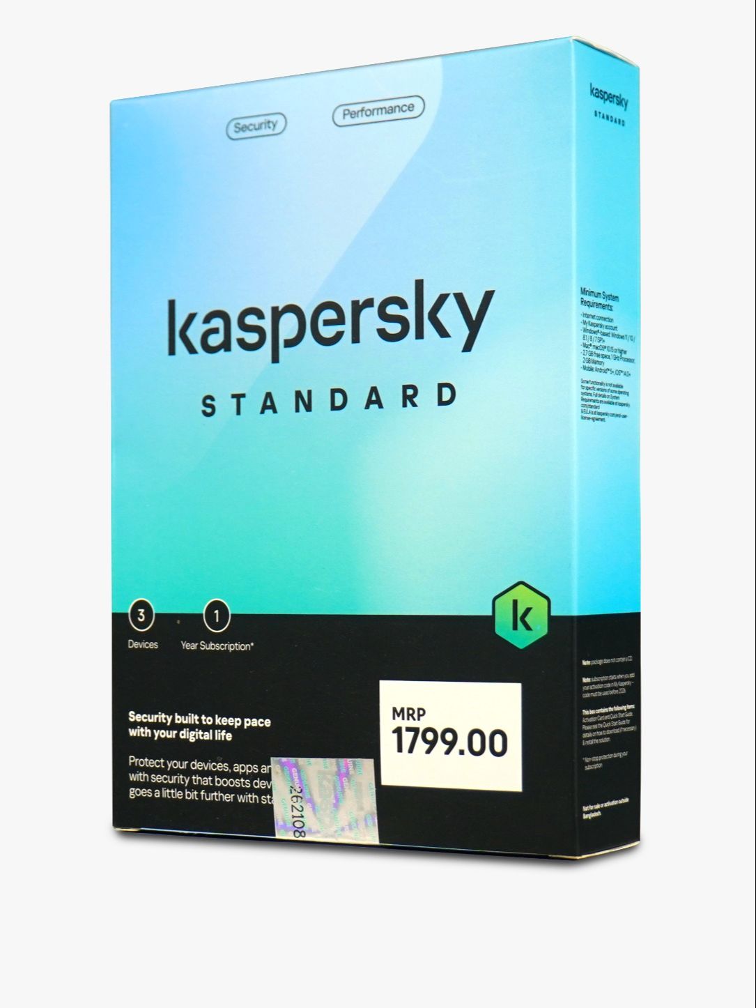 Kaspersky standard (3 User 1 Year License): Protect Your Digital World