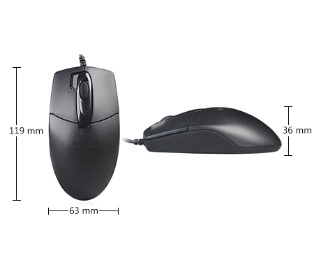 A4Tech OP-730D (1 Year official warranty) USB 2X Click Optical Mouse. 