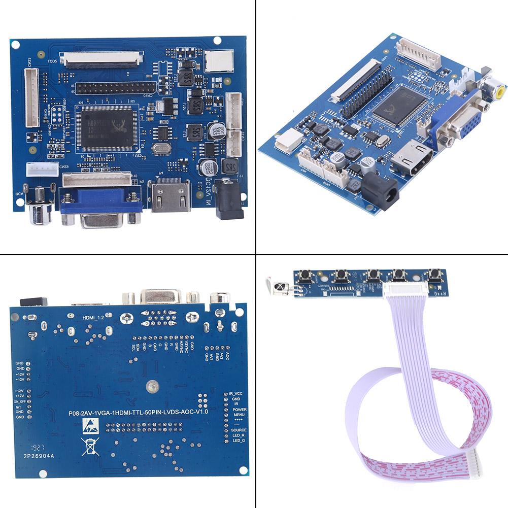 7 inch LCD TFT Display 1024*600 HDMI VGA Monitor Screen Kit for Raspberry Pi 3/2. 