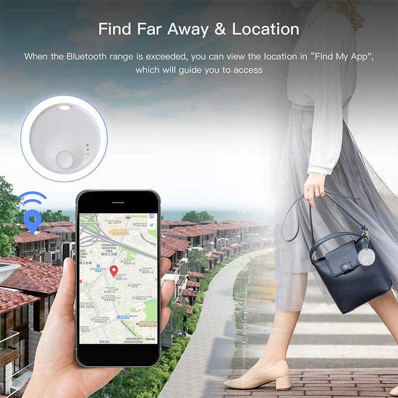 XIAOMI New Mini Smart AirTag Bluetooth Portable Tracker Works with Apple Find My Item Locator for Kids Pets Key Luggage Backpack. 