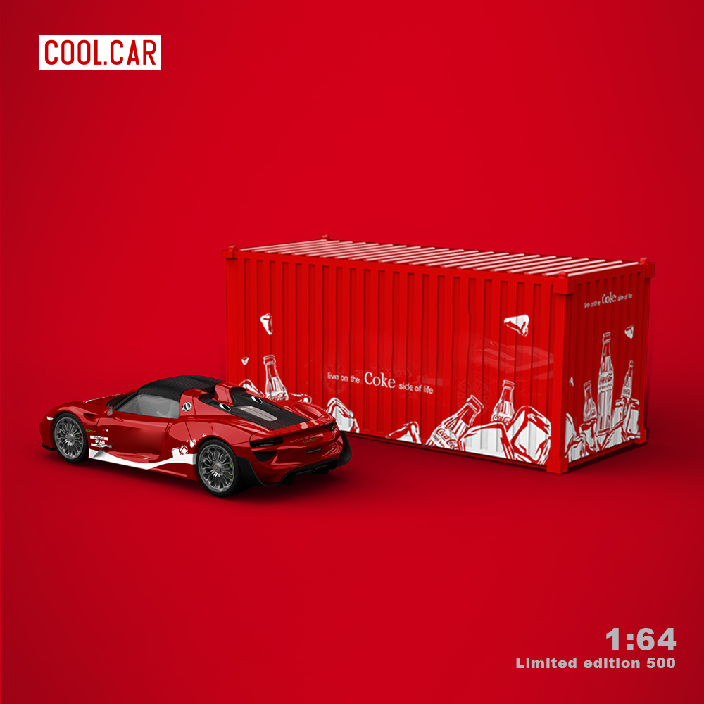 Time Micro 1:64 Red Painting Diecast Model Car,Alloy Car Model for Display Collection. 