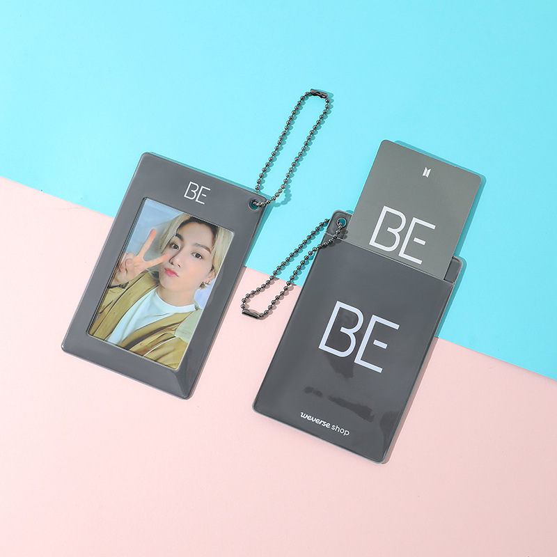 BESFOME Orginal Bangtan Boys Kpop BE New Album Photocard + Card Holder Official Same Style Peripheral Sign. 