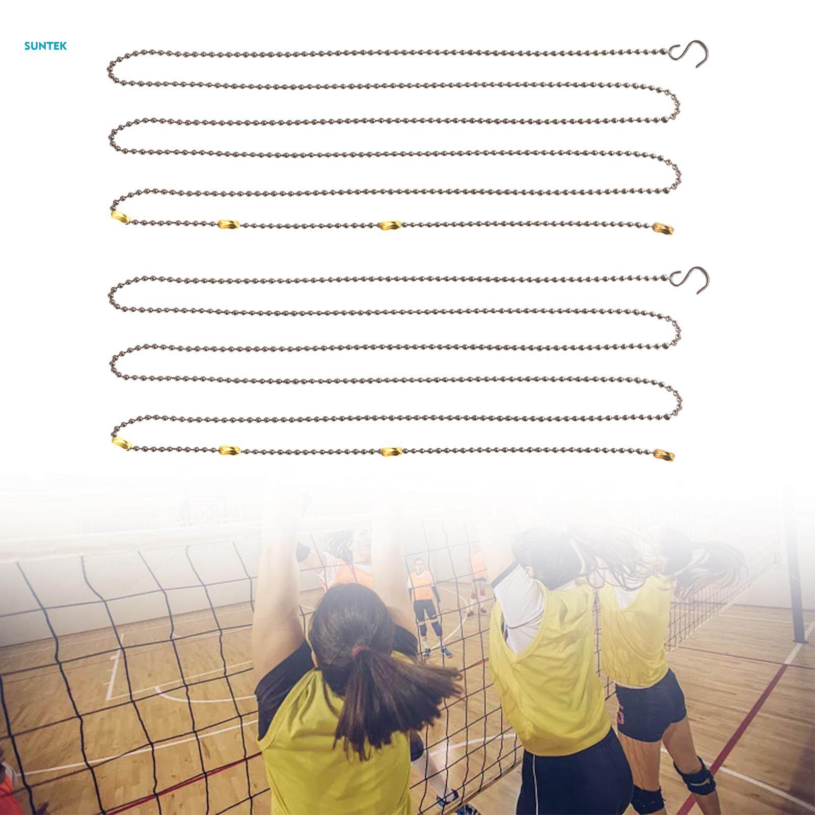 2.5M Length Volleyball Net Measure Chain with Instruction Manual Referee Equipment Volleyball Net Setter Chain for Competitions Team Sports. 