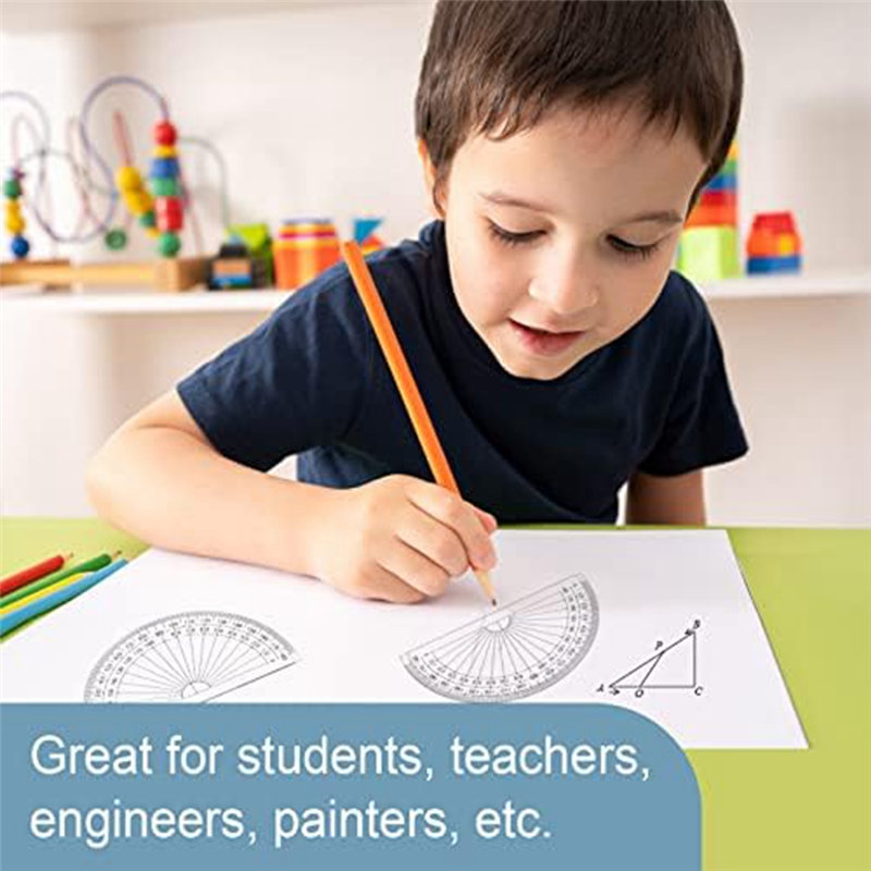 100 Piece Math Protractors Protractors Bulk for Classroom, Protractor Set for Engineering. 