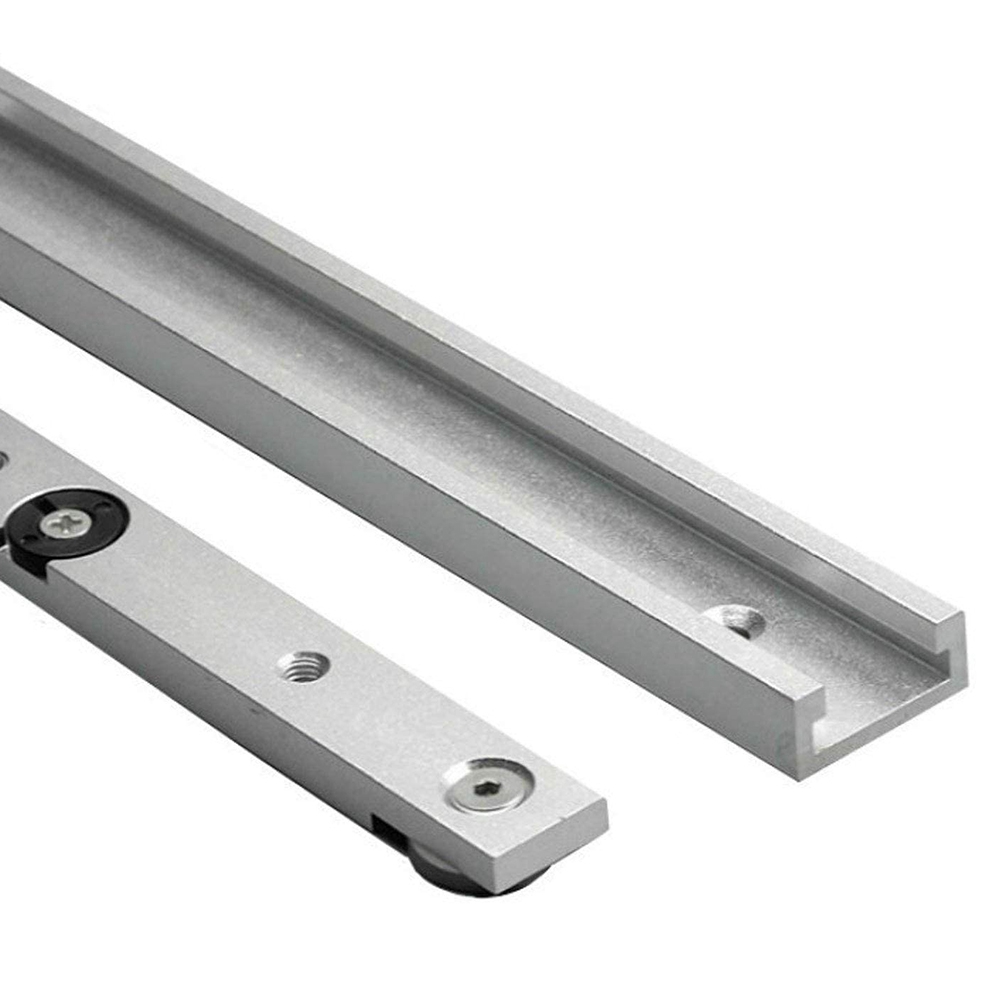 1 Set Aluminum Alloy T-Tracks Slot Miter Track and Miter Bar Tools. 
