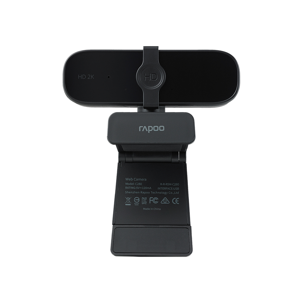 Rapoo C280 Full HD USB Web Camera 2K HD images Built-in omnidirectional mic Plug and play. 