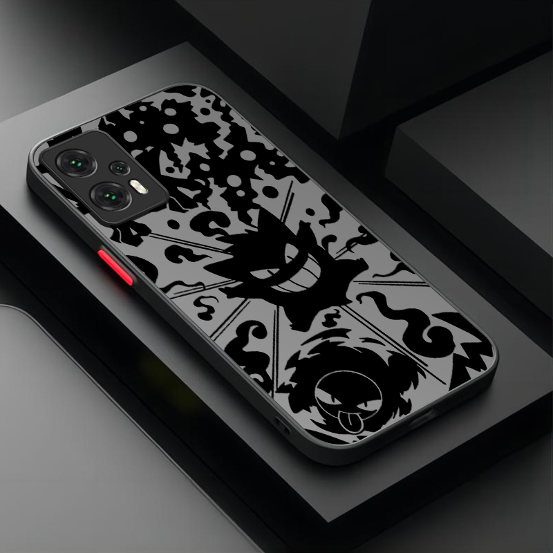 P-Pokemon Evil Gengar Bumper Case For Xiaomi 13T 12T 11T 10T 13 12 11 Lite 5G NE POCO X6 M6 Pro 4G X3 NFC X4 GT X5 F3 F4 F5 F6. 