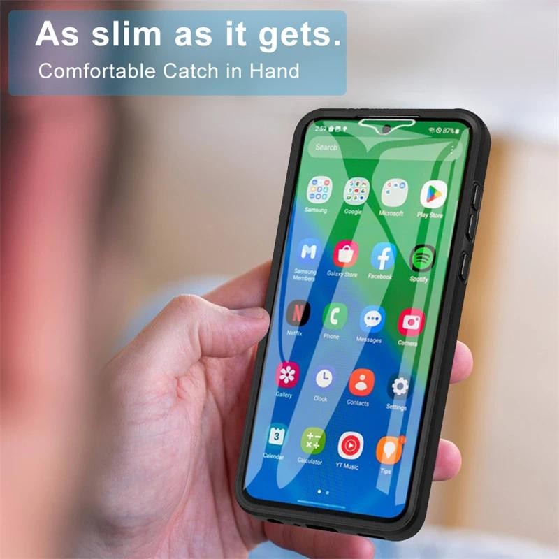 For Xiaomi Redmi A1 A2 Redmi A2 A 1 RedmiA1 1A 6.52 Transparent Protector Case With Mobile Phone Film Cover Double Protect Shield Full Cover Casing HP. 
