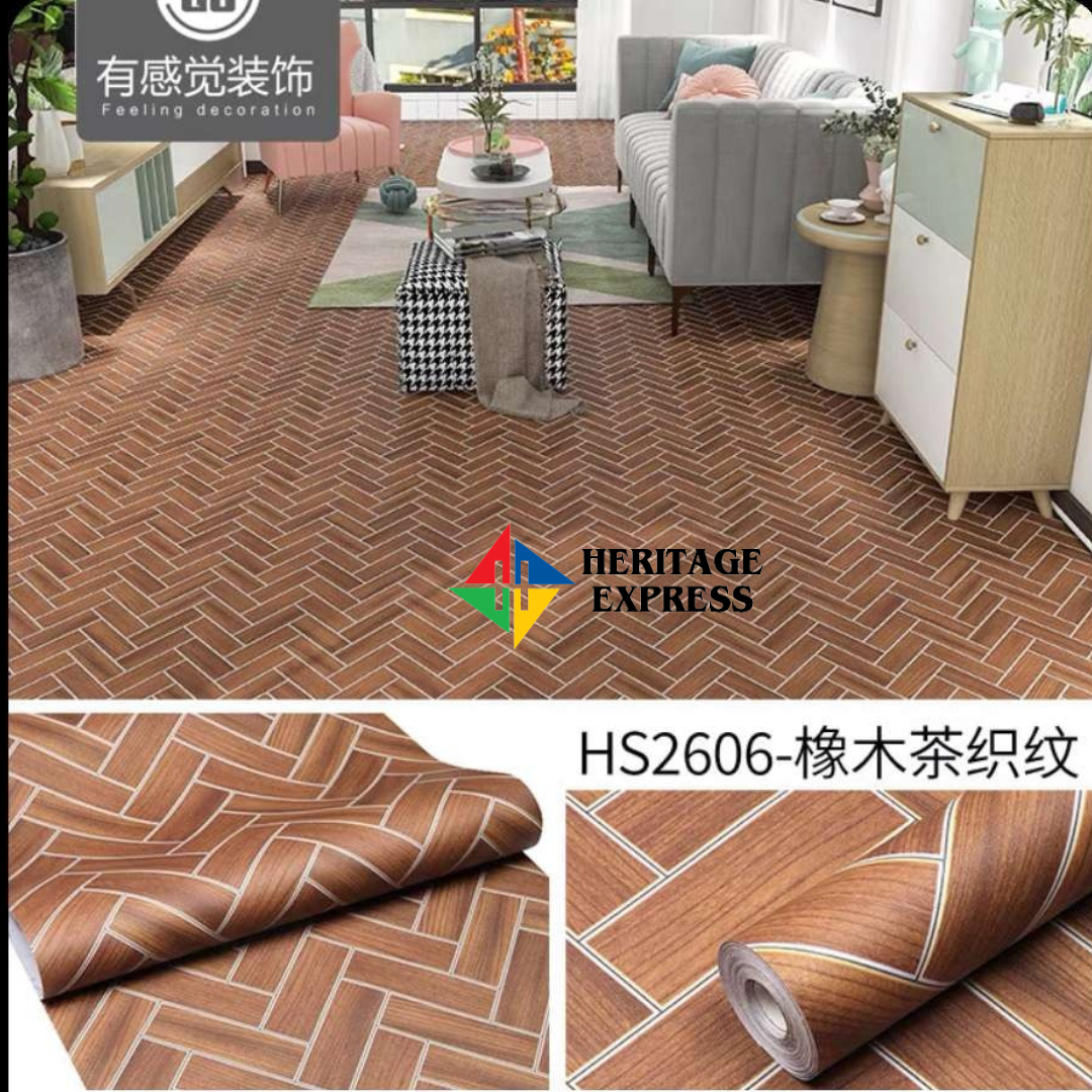Non-slip Floor Stickers PVC Floormat waterproof & wear-resistant Nonslip products ( self-adhesive ) 30 sqf - Minimalistic Sophistication. 