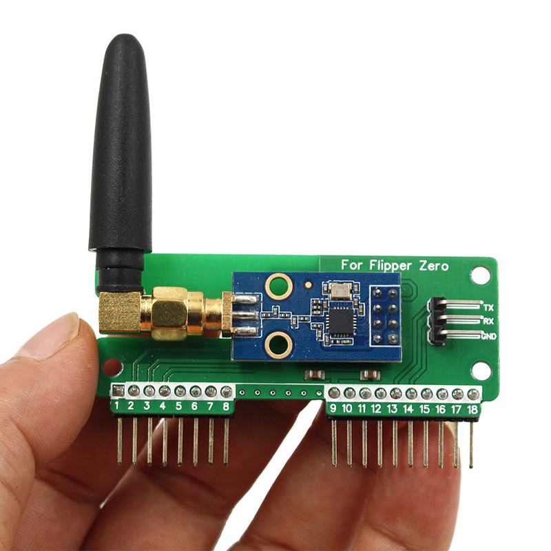 For Flipper Zero CC1101 Modification Module SubGhz Module 433MHz With SMA Antenna Wireless Transceiver Module Eatop. 
