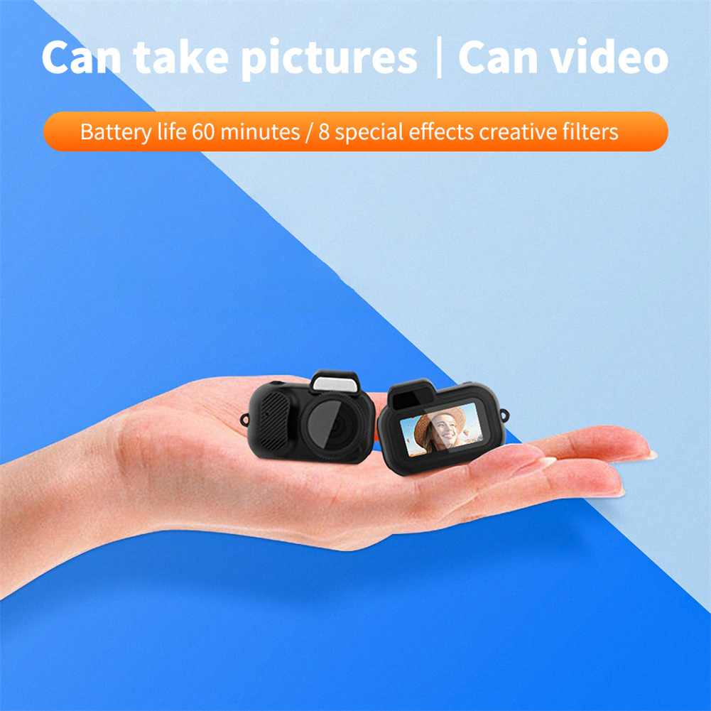 Baoer Y3000 Mini Digital Camera Loop Recording Portable HD Camera With 0.96 Inch Screen 8 Filter Effects For Kids Beginner. 