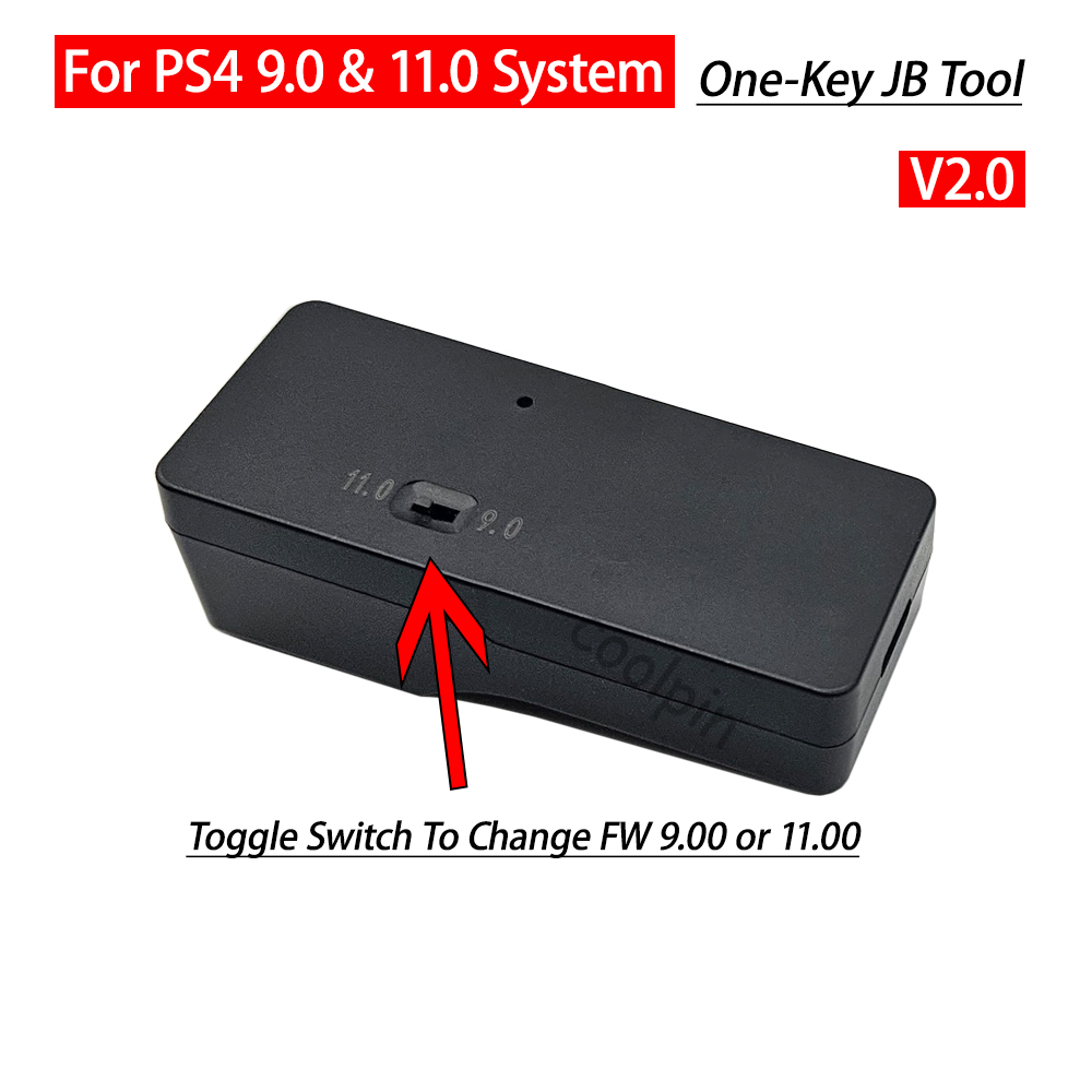 V2.0 One Key JB Tool USB Adapter For PS4 FW 9.0 11.0 System PPPwn Dongle With Ethernet Type-C Cable For PS4 9.00 11.00 JB. 