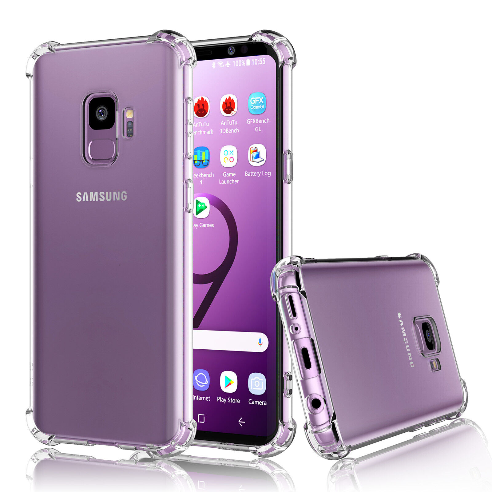 Samsung Galaxy S9 Transparent Soft & Flexible TPU With Bumper Mobile Cover