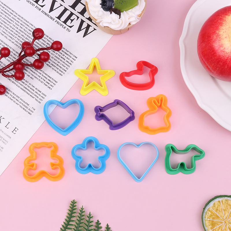 12Pcs/Pack Cake Tools Cartoon Cute Sushi Cookie Cutter Fondant Tool Topper Cake Mold Decoration DIY Baking Tools MJD. 