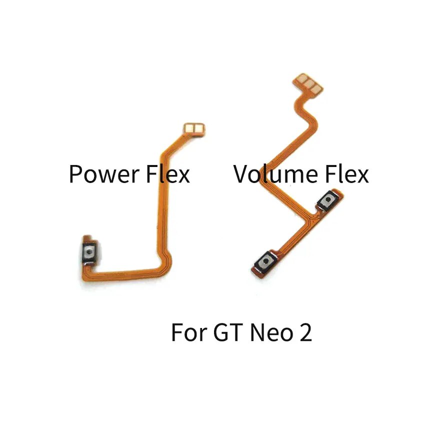 For Realme GT Neo 2 3 Master Power Volume Flex Cable Side Key Switch ON OFF Up Down Control Button Repair Parts