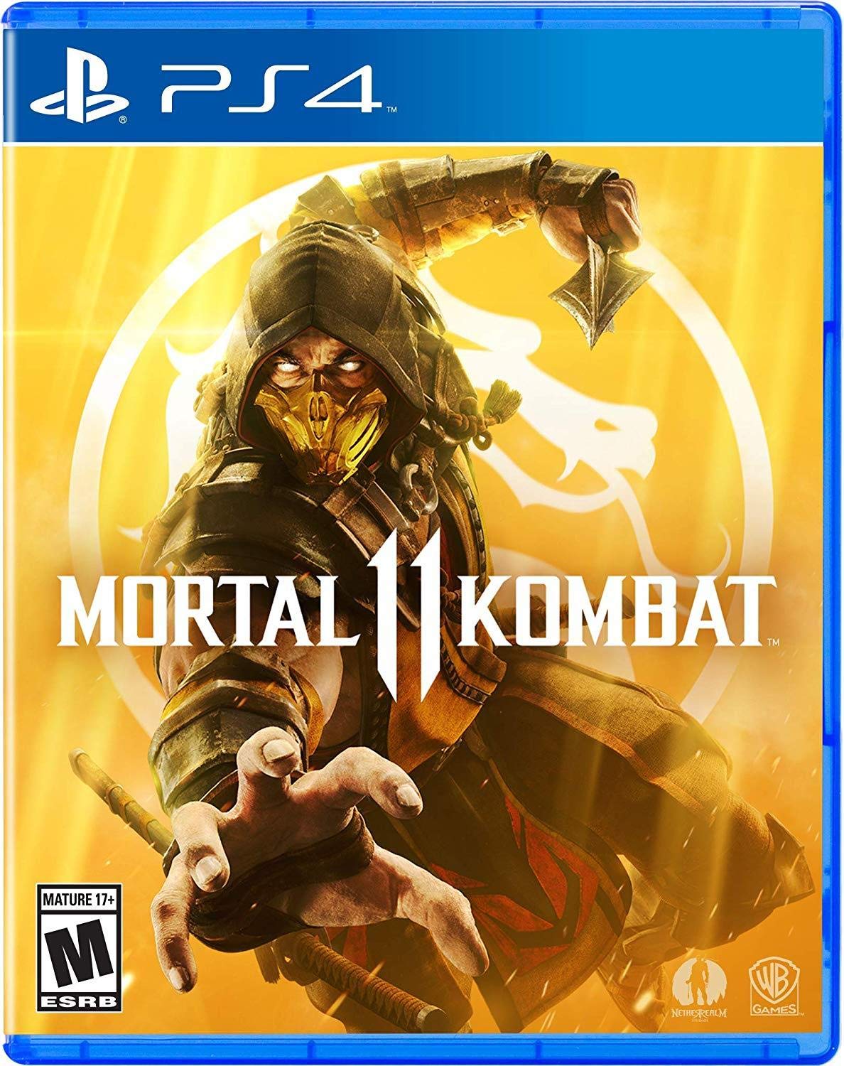 Mortal Kombat 11 PS4 For Playstation 4 Disk Version Video Game control Gaming station Console Gamepad command Gameplay consoles