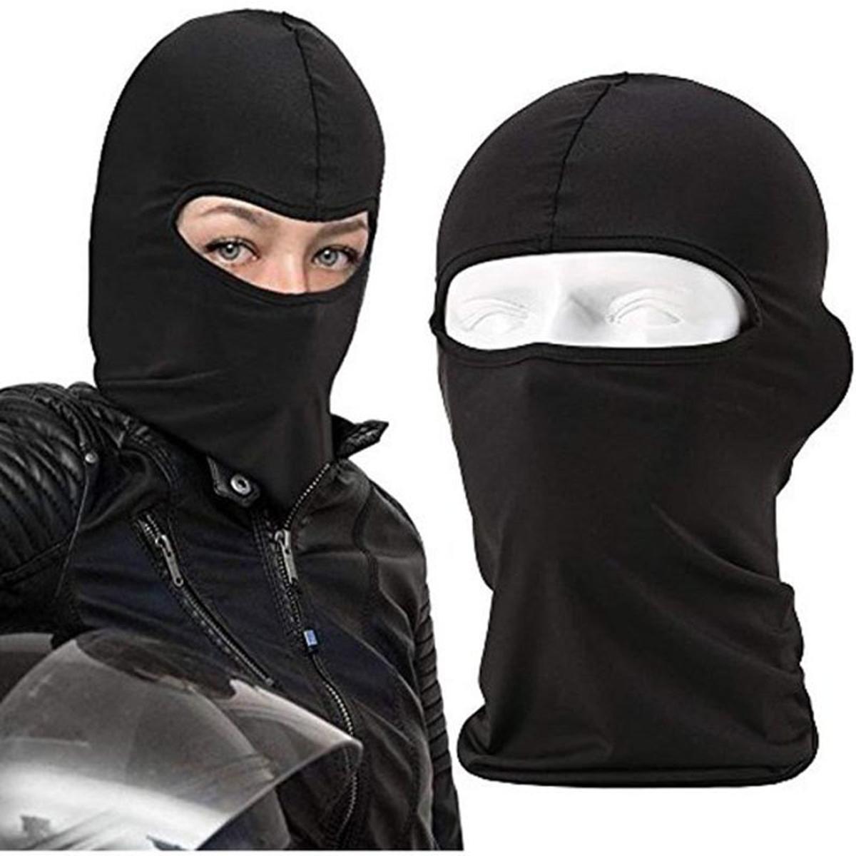 Bandana Face Cover Ear Hanging Scarf Unisex - Black