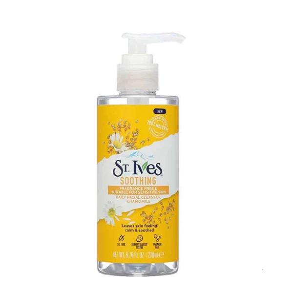 International European product skin care ST.Ives Soothing face wash used for male/female - 200 ml