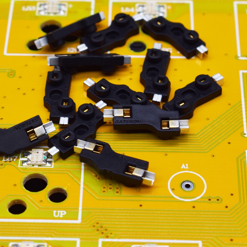 10pcs Gateron Hot Swap Sockets for MX Switches DIY Mechanical Keyboard Hotswap PCB. 