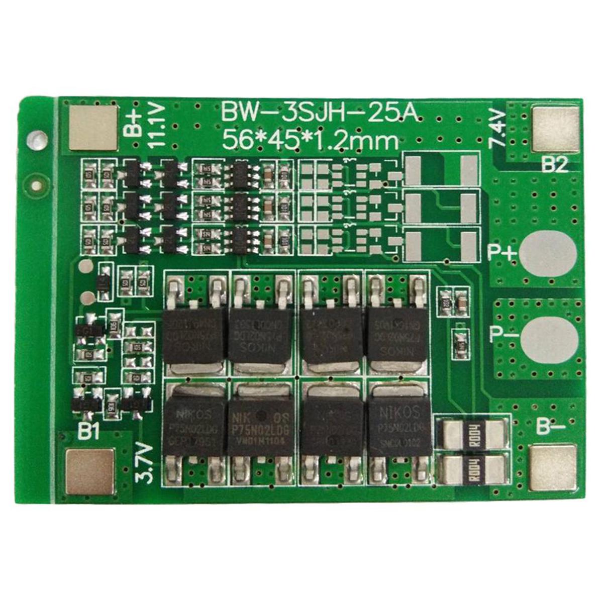 3S 12V 25A 18650 Li-Ion Battery Bms - Solar Panel - Power Bank Circuit - solar charge controller