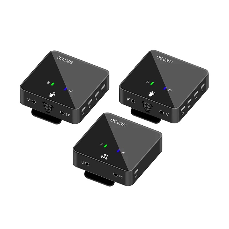 SK750 Wireless Lavalier Microphone System for Smartphone Laptop DSLR Tablet Camcorder Recorder PK Comica Rode Mic TIKTOK. 