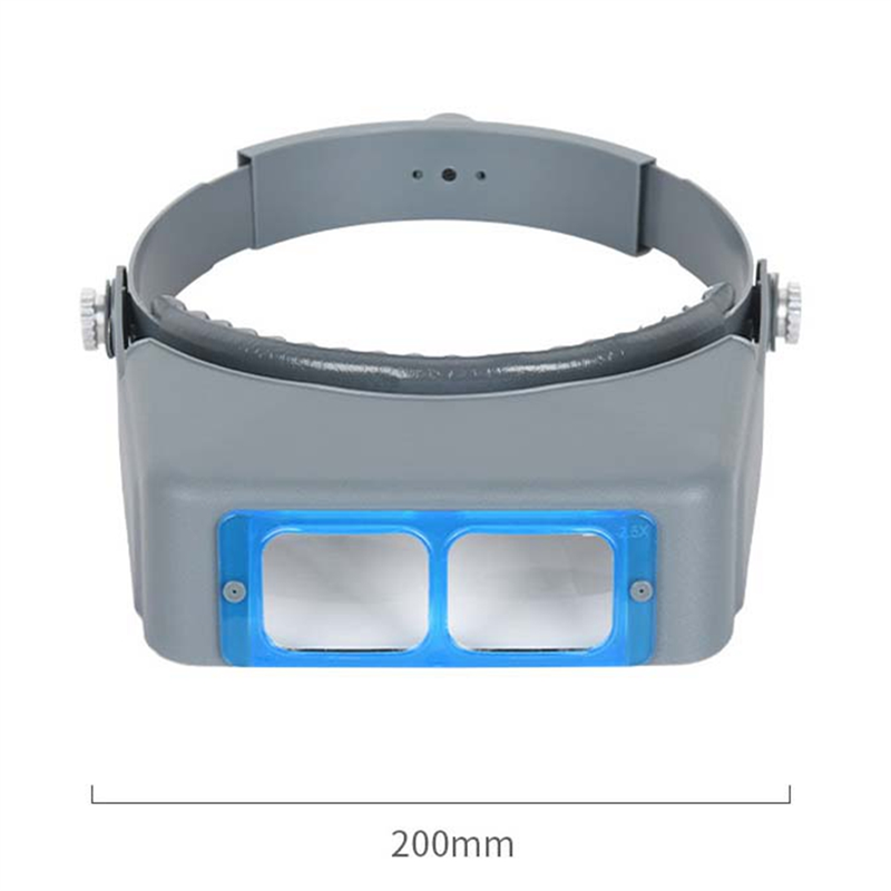 Head-Mounted Magnifying Glass Optical Earphones Magnifying Glass Mobile Phone Repair Reading,1.5X 2X 2.5X 3.5X Easy to Use. 